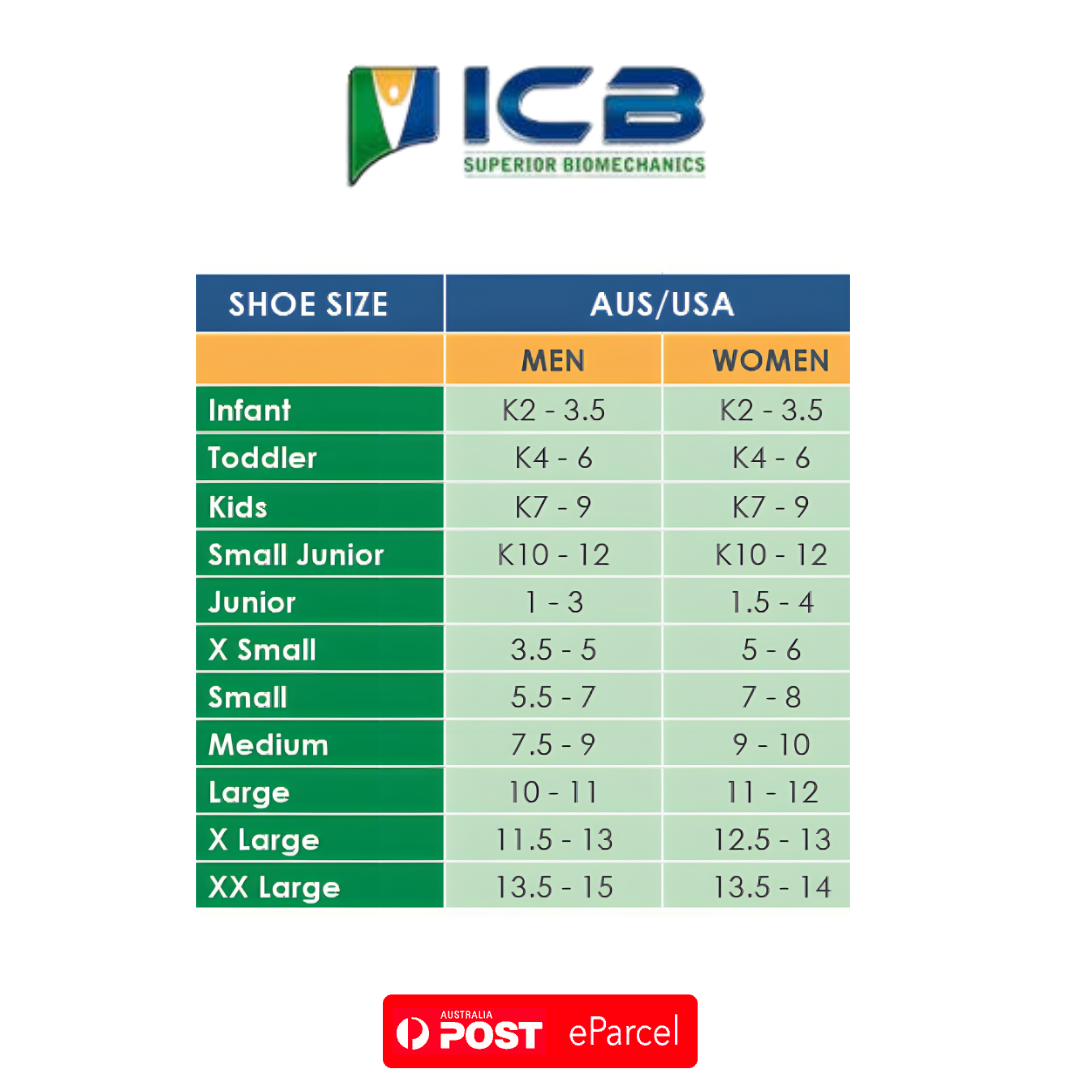 ICB Dual Density Sports Orthotics 2/3 Length