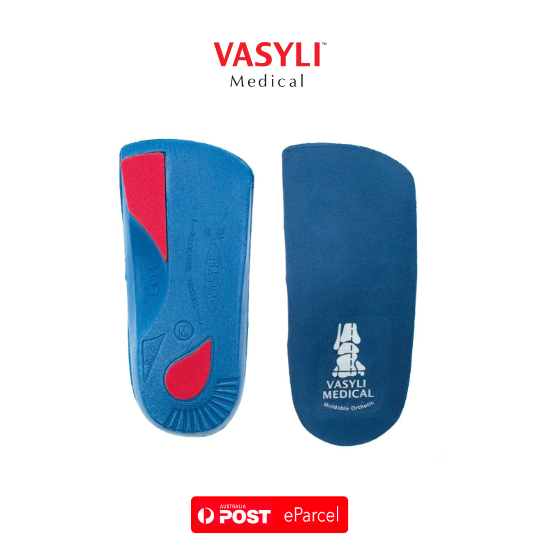 Vasyli 3/4 Length Blue Medium Density Orthotics